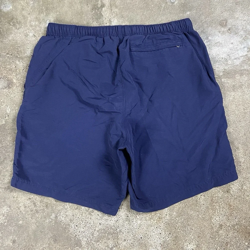 Vintage 90s Polo Sport Swim Trunks Size Large Navy Blue Flag Logo Outdoor Wear